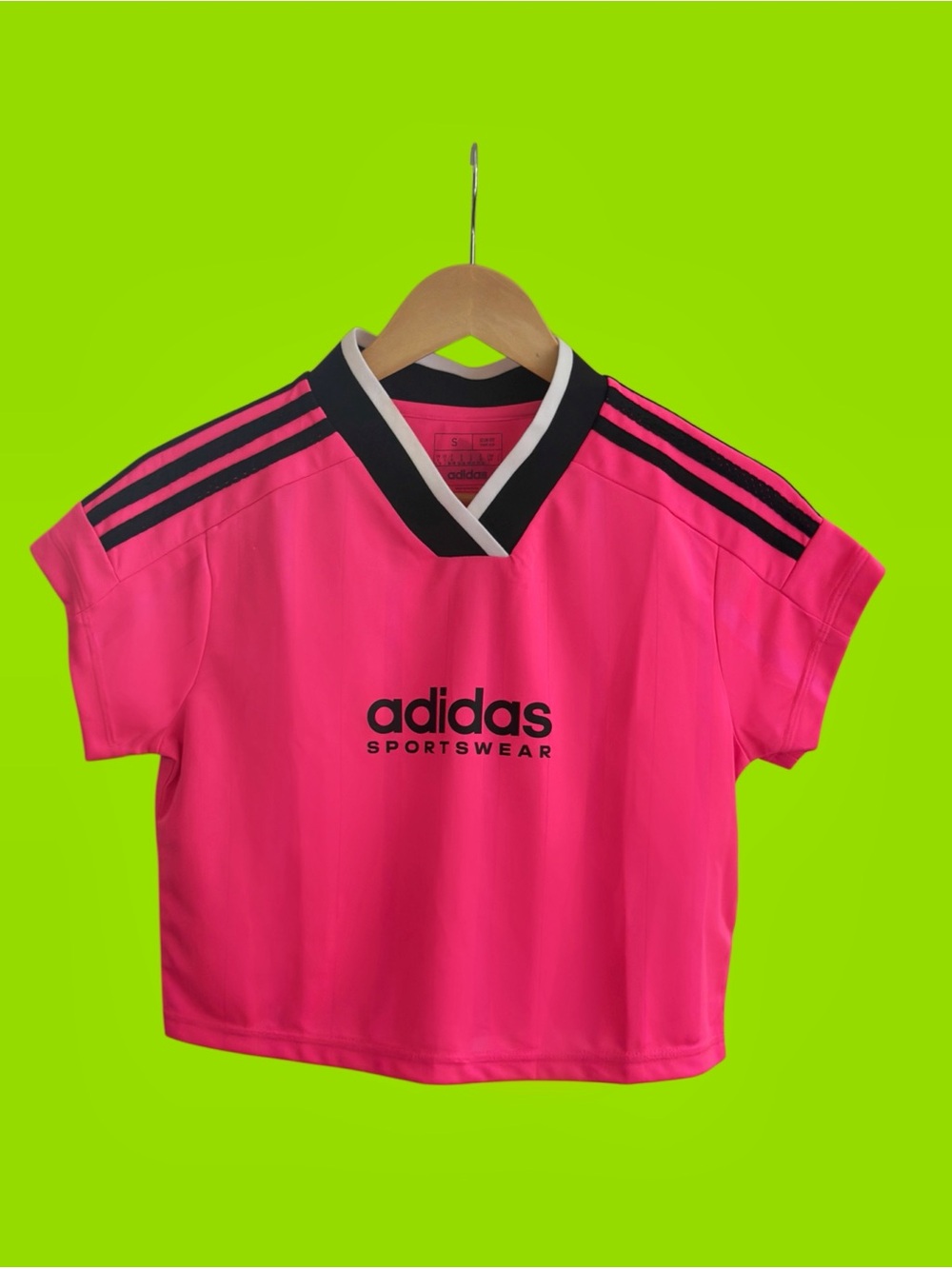TRENDING Adidas Tiro Summer Crop Jersey Lucid Pink S